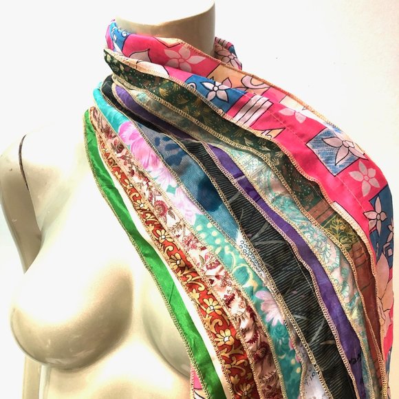 Art Studio Original Sari Scarf - New with Tags - Picture 6 of 9